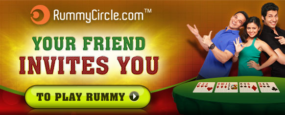 Your Friend invites you to play Rummy