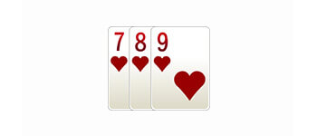 Sequence in pool rummy game