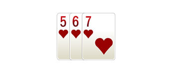 Pure sequence in pool rummy game