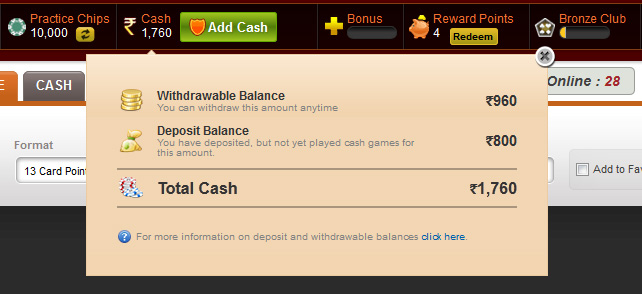 Withdrawable Balance